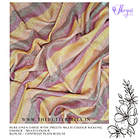 PURE LINEN SAREE YBRSLIN23609