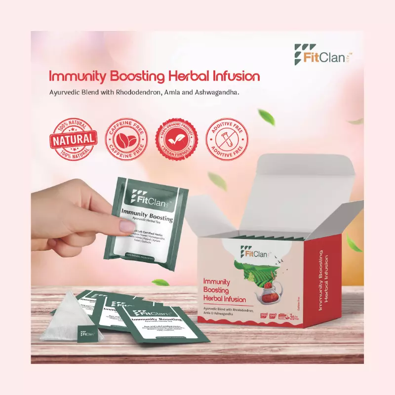 Immunity Boosting Herbal Tea | Ayurvedic Blend with Amla, Ashwagandha & Turmeric