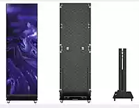 Foldable LED display standee cabinet 640 x 1920 mm