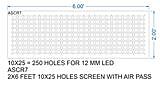 ASCR7 2X6 FEET 10X25 HOLES SCREEN WITH AIR PASS