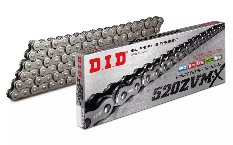 D.I.D Chain 520 Pitch x 118 Links (ZVMX) D.I.D Chain 520 Pitch x 118 Links (ZVMX)