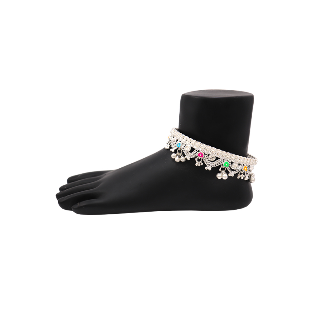 Sterling silver Chain Type Anklets/Payal