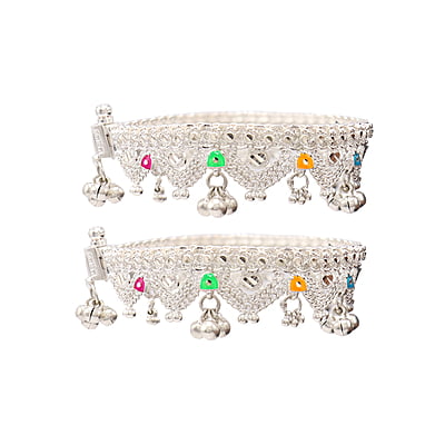 Sterling silver Chain Type Anklets/Payal