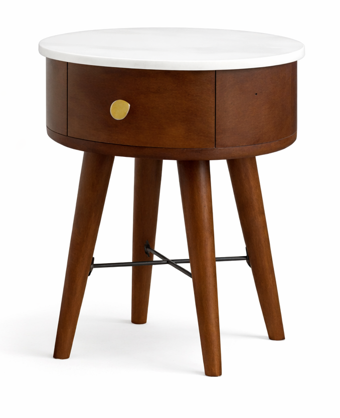 Banglore Marble Round End Table