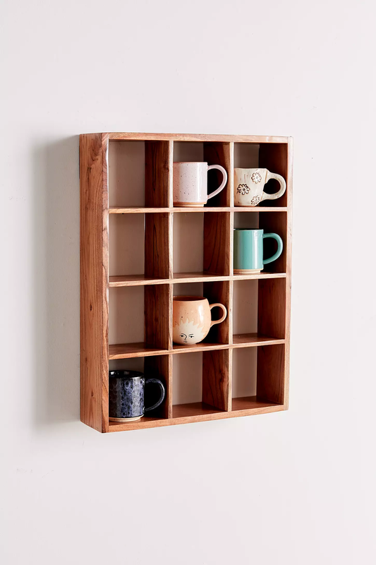 Lia Alice Wood Mug Shelf Lia Alice Wood Mug Shelf