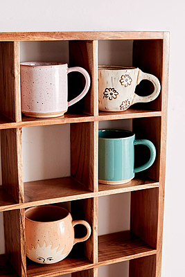 Lia Alice Wood Mug Shelf Lia Alice Wood Mug Shelf