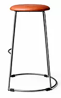 Malcolm Industrial Leather Bar Stool