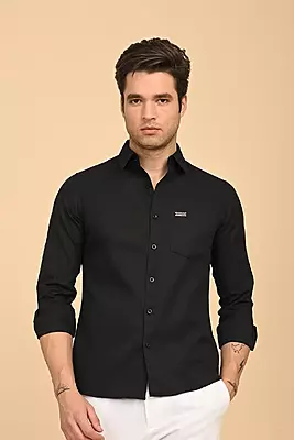 Men's Formal Shirt - Black