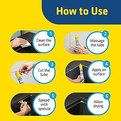 Dr. Fixit Kwik N Ezee Wall Gap & Crack Filler, 150gm (White), DIY Waterproofing for Home Repairs, Kitchen Sink & Wall Cracks, Bathroom Tile Gaps Sealant, Metal, Wood, PVC, Best for Wet & Damp areas