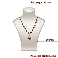 Silver Rudraksha Karungali Pendant Mala - Shop Now
