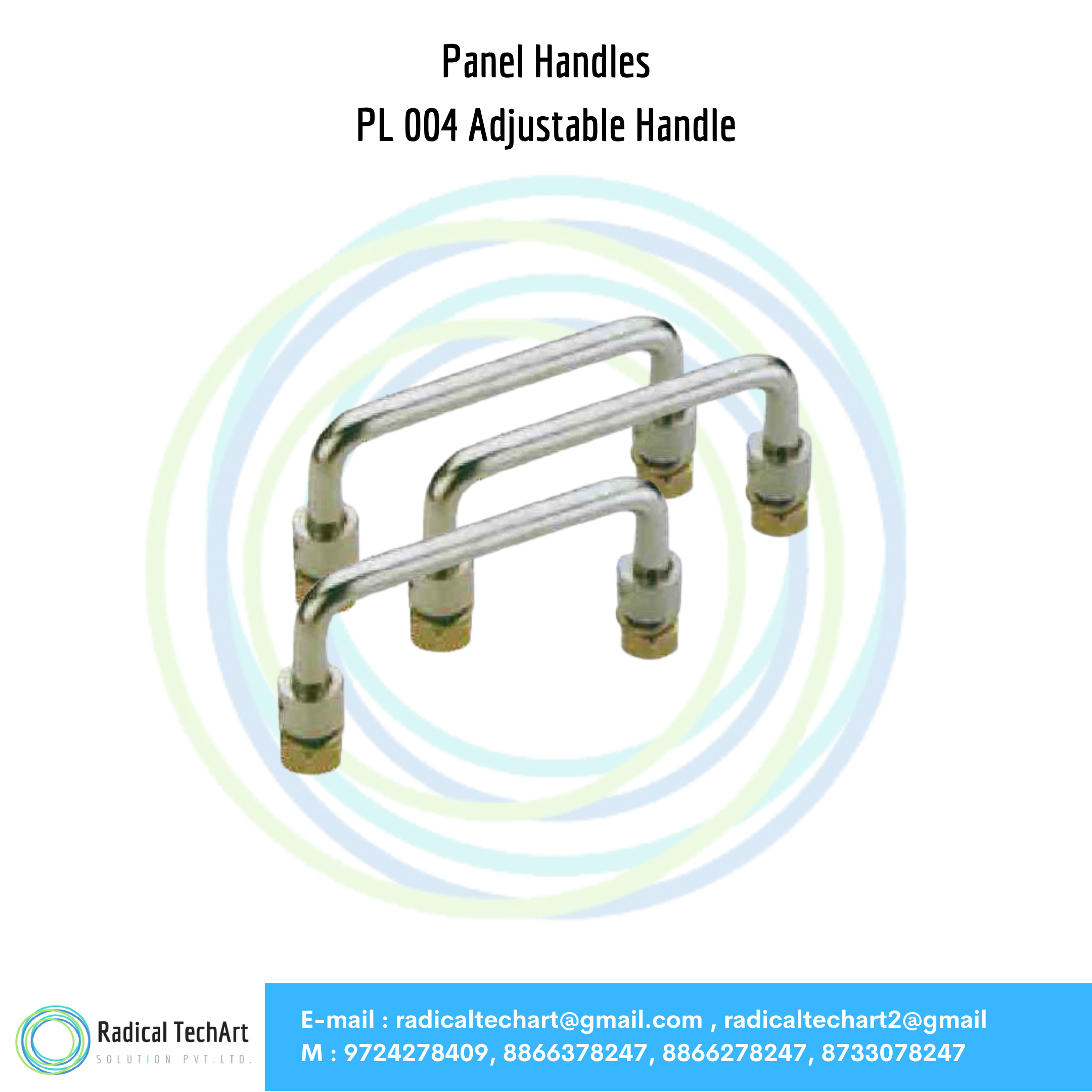 RHP 12,39, PLL 004, RHM 90,SS  Panel Handles