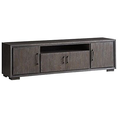 Vikinterio Furniture 60" TV Media  Entertainment Console in Gray and Brown