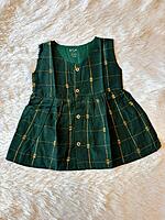 Emerald Butta Silk Baby Frock