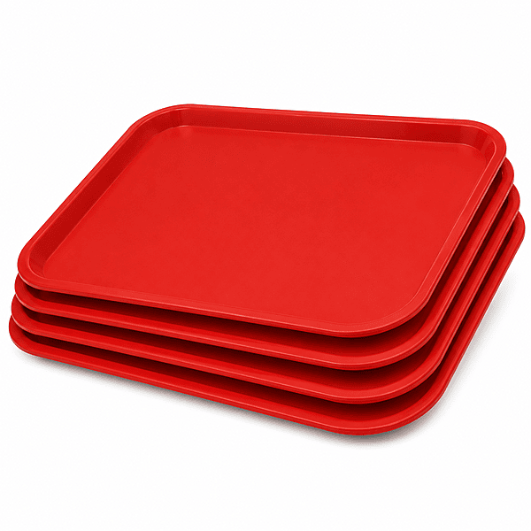 PP TRAY RED