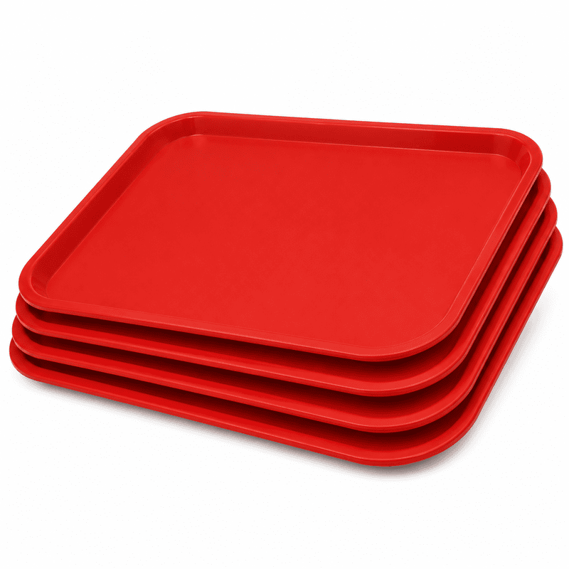 PP TRAY RED
