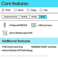 HP LaserJet Pro P1108 Plus Mono Laser Printer – 19 PPM, USB 2.0, Compact Printer