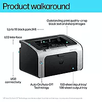HP LaserJet Pro P1108 Plus Mono Laser Printer – 19 PPM, USB 2.0, Compact Printer