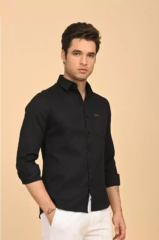 Men's Formal Shirt - Black