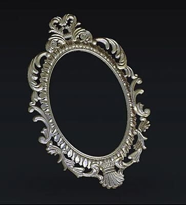 3D Carving Mirror Frame 007