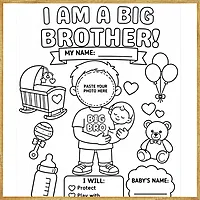 I Am a Big Brother – Colour & Frame Kit