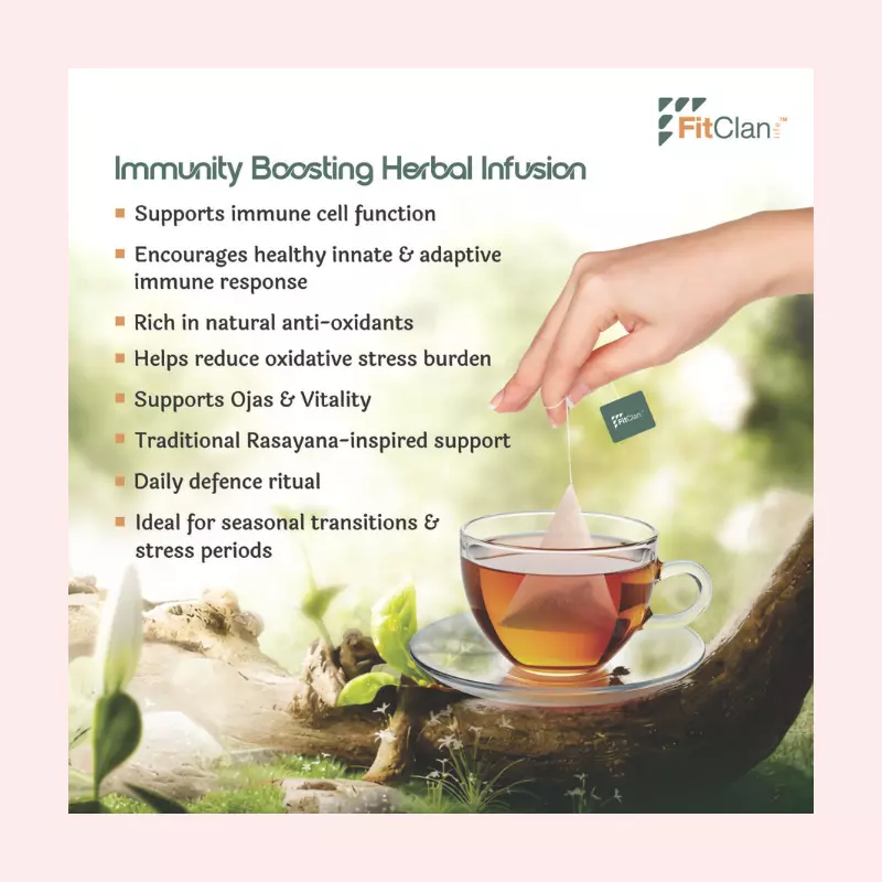 Immunity Boosting Herbal Tea | Ayurvedic Blend with Amla, Ashwagandha & Turmeric