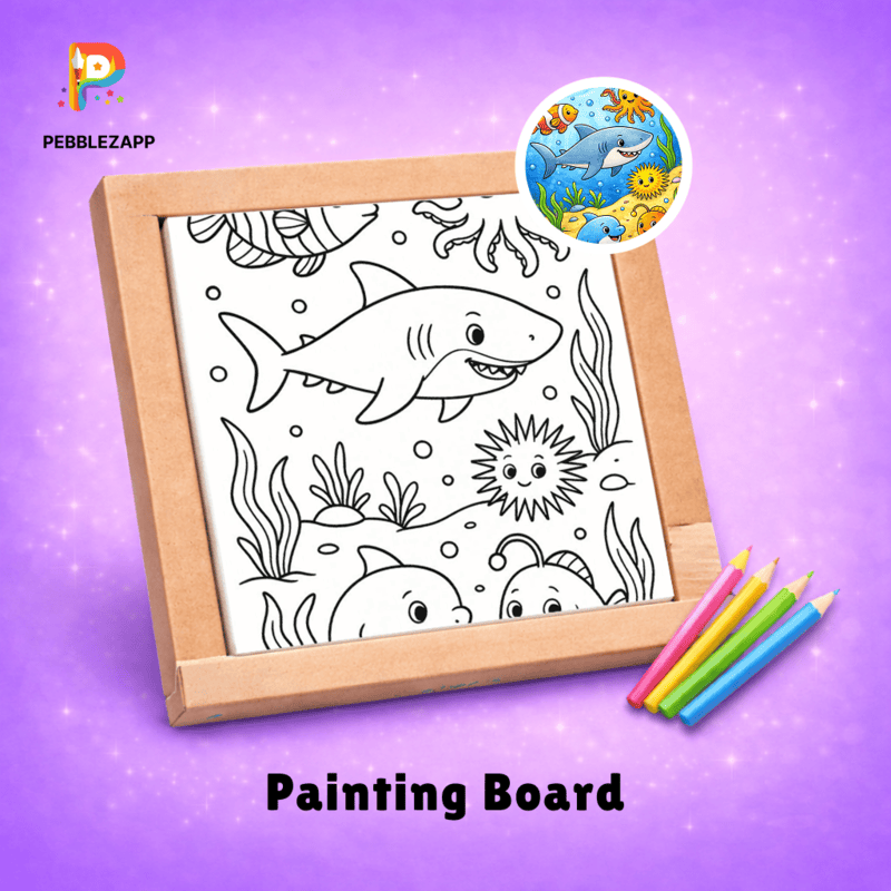 friendly Shark Coloring