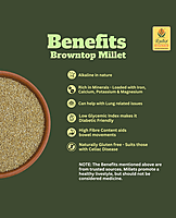 Browntop Millet | Unpolished and Roasted