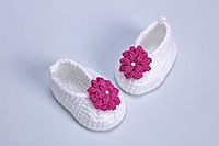 Dahlia Sunshine Baby Booty - White and Pink