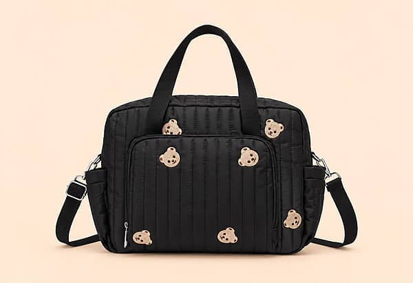Mini Diaper and Travel Bag - Black Cuddles Mini Diaper and Travel Bag - Black Cuddles