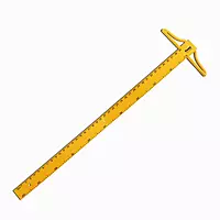 Janrax 100cm Tâ€‘Square for Teachers â€“ ABS Ruler with Handle