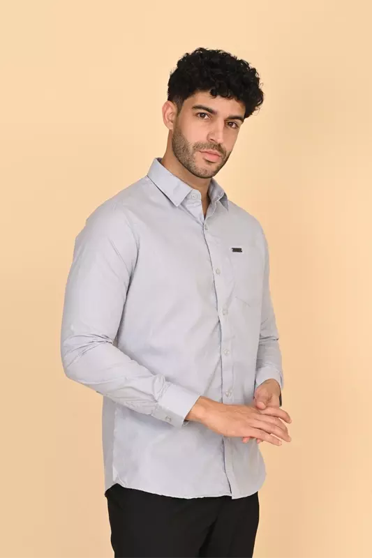 Men's Formal Shirt - Grey