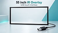 IR Touch Overlay 55 inch Glass-Free Infrared Touch Frame (USB) IR Touch Overlay 55 inch Glass-Free Infrared Touch Frame (USB)