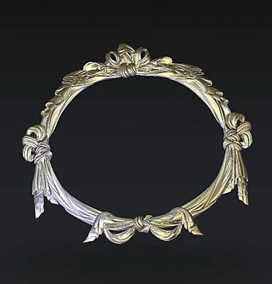 3D Carving Mirror Frame 008