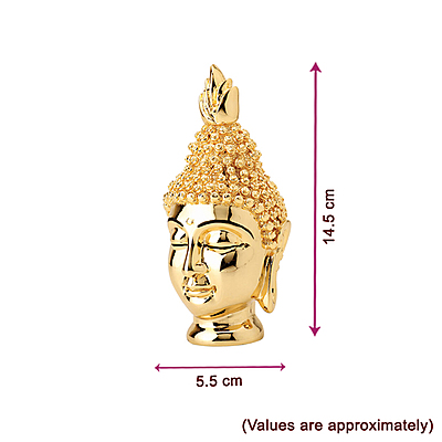 Gold Buddha Head Medium
