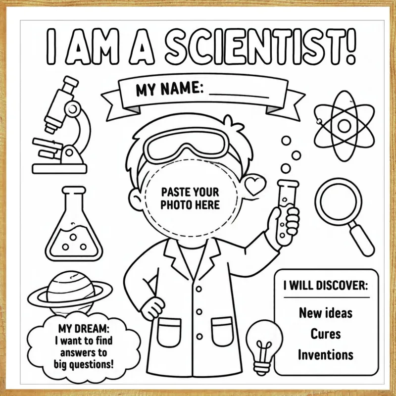 I Am a Scientist – Colour & Frame Kit
