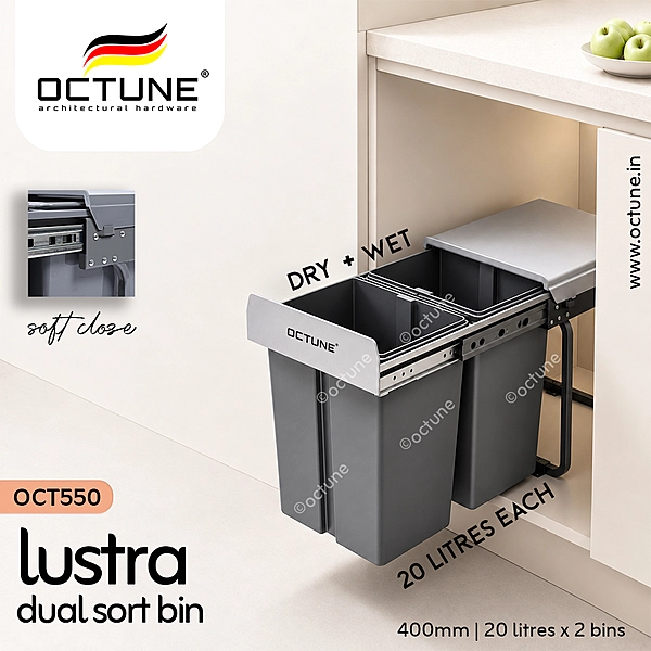Octune Lustra Dual Sort Bin