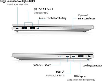 HP EliteBook 630 G10 13.3" Notebook - Full HD - 1920 x 1080 - Intel Core i5 13th Gen i5-1335U Deca-core (10 Core) - 16 GB Total RAM - 256 GB SSD - Pike Silver Aluminum