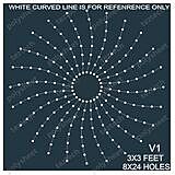 3FCRV824V1 CURVED CIRCLE 8X24 V1 3X3 FT