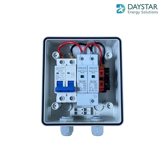 WaterShield Waterproof IP66 Single Phase Solar (ACDB + DCDB) Combo for Upto 5kw