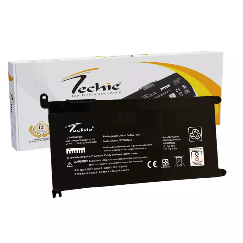 Techie Battery for Dell Inspiron 15 5568/WDX0R