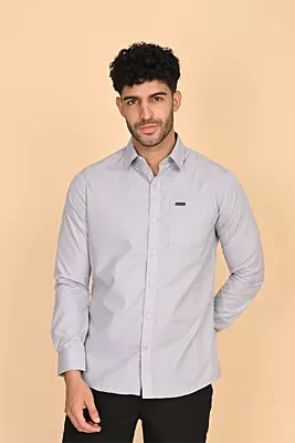 Men's Formal Shirt - Grey