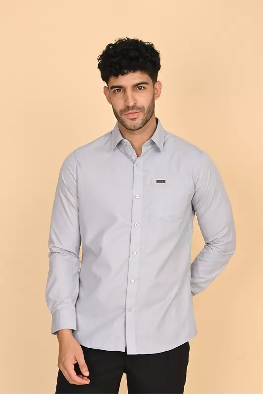 Men's Formal Shirt - Grey
