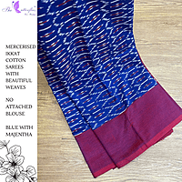IKKAT MERCERISED COTTON SAREE BGHSDIC23321 IKKAT MERCERISED COTTON SAREE BGHSDIC23321