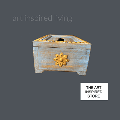 Art Inspired Tissue Box | A Shade of Blue