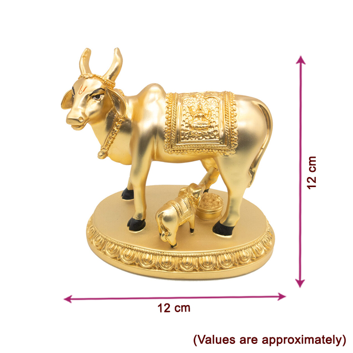 Gold Matt Cow With Calf Frame