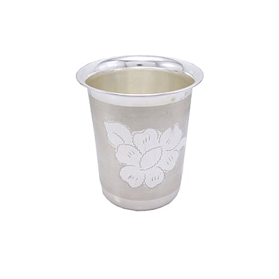 Silver Tumbler , Glass Silver Tumbler , Glass