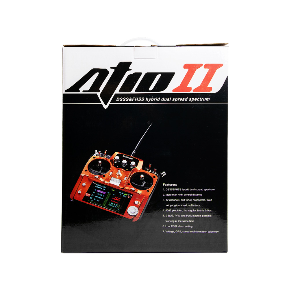 Radiolink AT10 II 2.4GHz 12CH RC Drone Remote with PRM-01 Transmitter and R12DS Receiver
