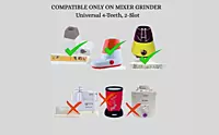 Bullet Mixer Juicer Jar (300ml & 500 ml) Black Universal 4-Teeth