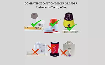 Bullet Mixer Juicer Jar (300ml & 500 ml) Black Universal 4-Teeth