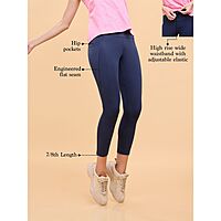 Enamor Basic Workout Legging Dry Fit High Waist Basic Workout Leggings A605